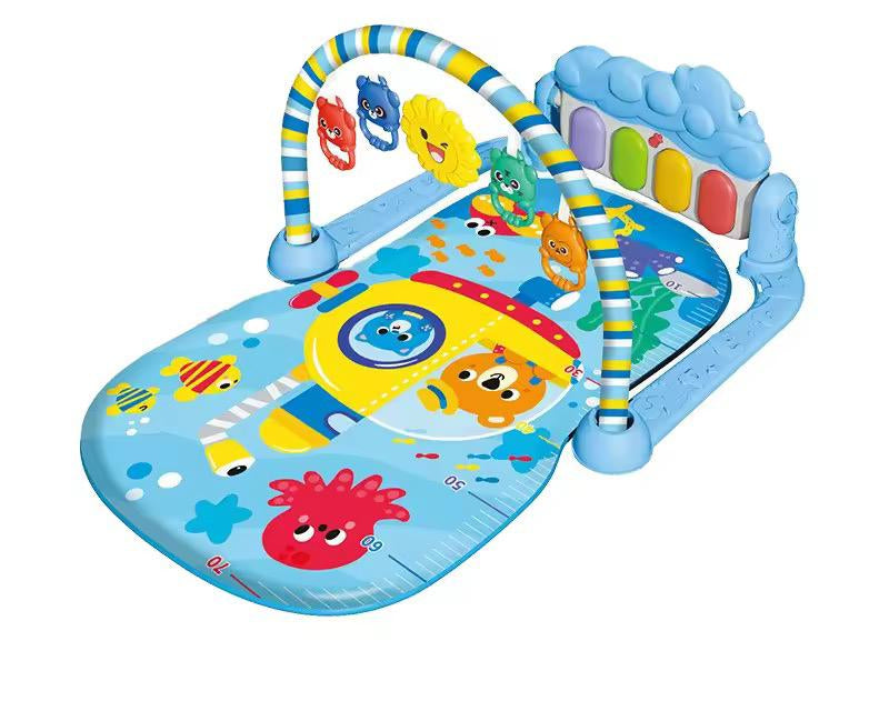 Babygym & Lekmatta med Pedalpiano – Stimulerande lek för bebisar