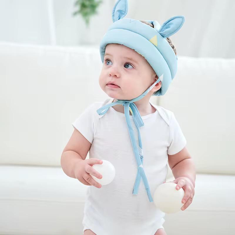 Mjuk Skyddshjälm för Baby – Justerbart Huvudskydd vid Lek